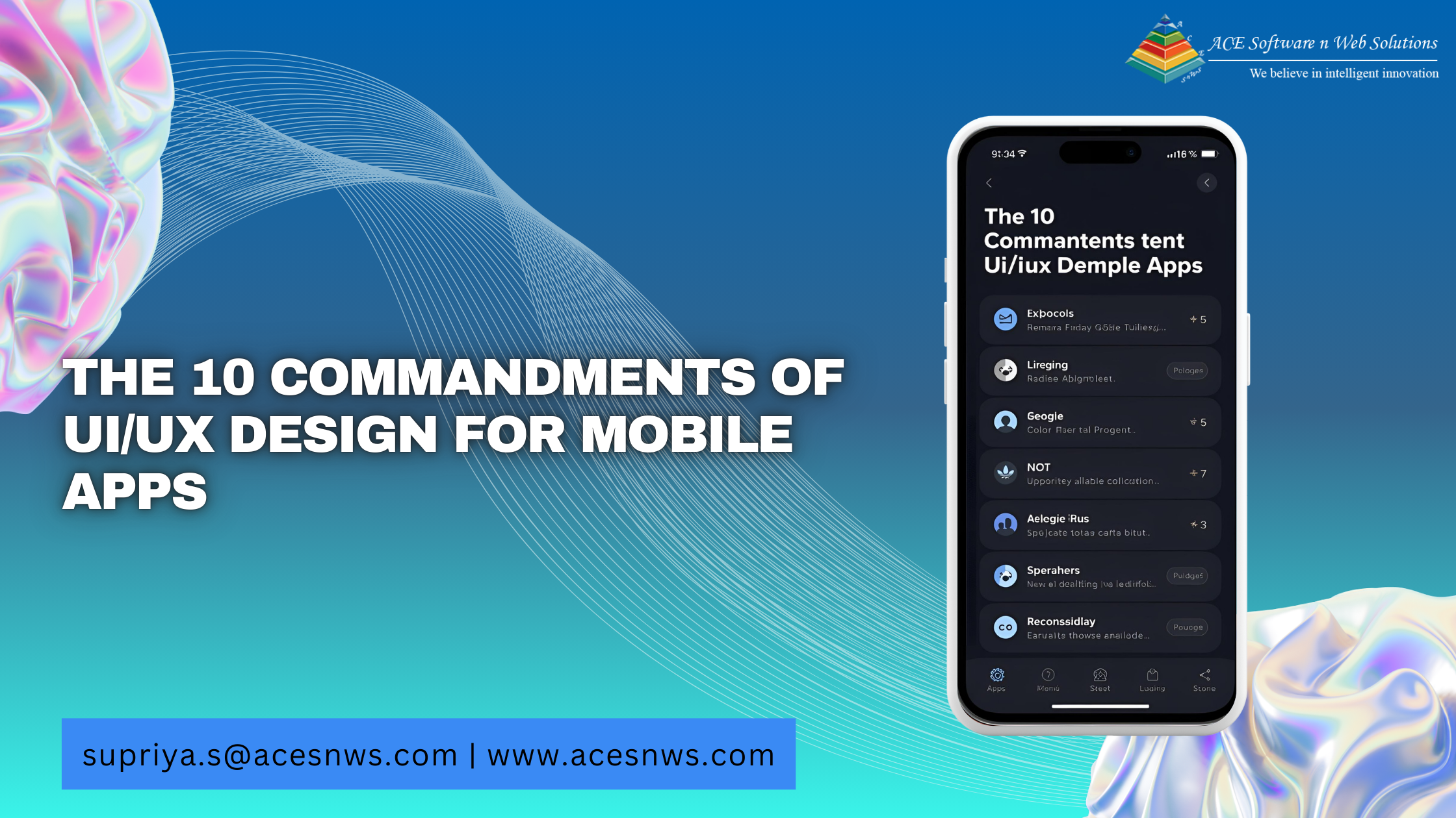UI/UX Design for Mobile Apps
