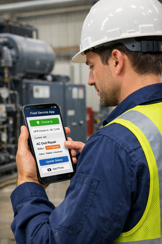 Custom Field Service Mobile App Development